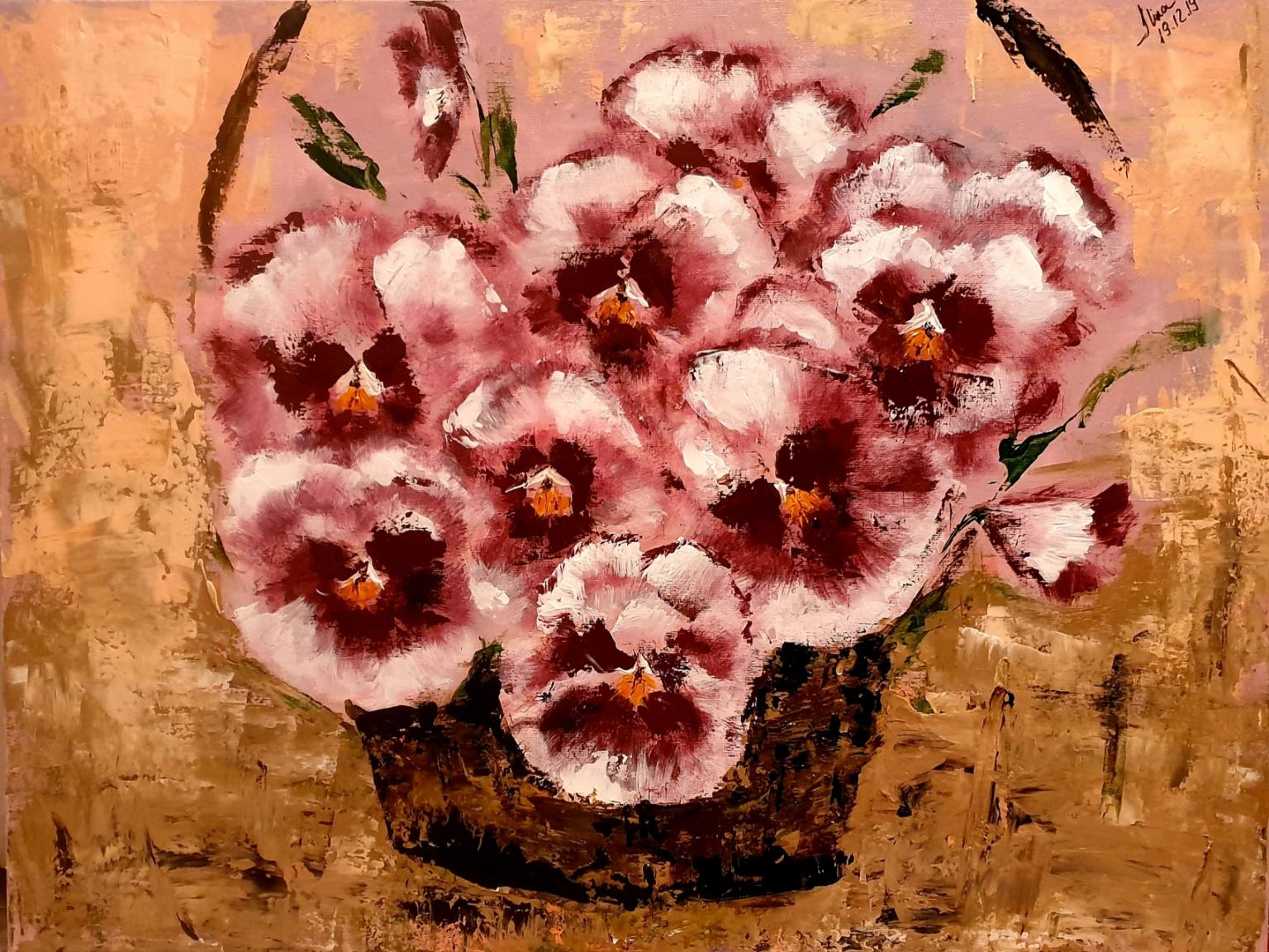 ArteDiAlina.com painting: think pink 2